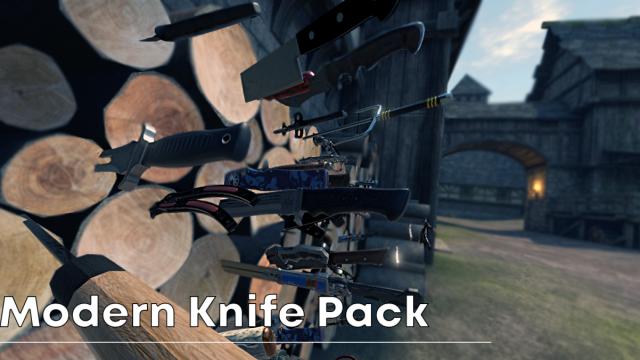 Modern Knife Pack (Animations - Pouches and more) (MKP) (U10) for Blade And Sorcery