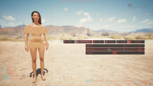Player Underwear Removal for Cyberpunk 2077