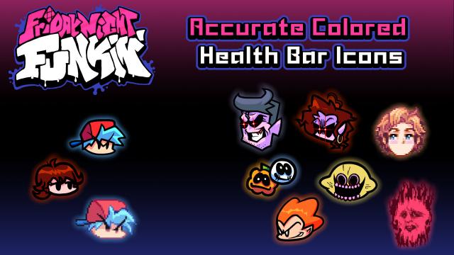 Accurate Colored Health Bar Icons for Friday Night Funkin
