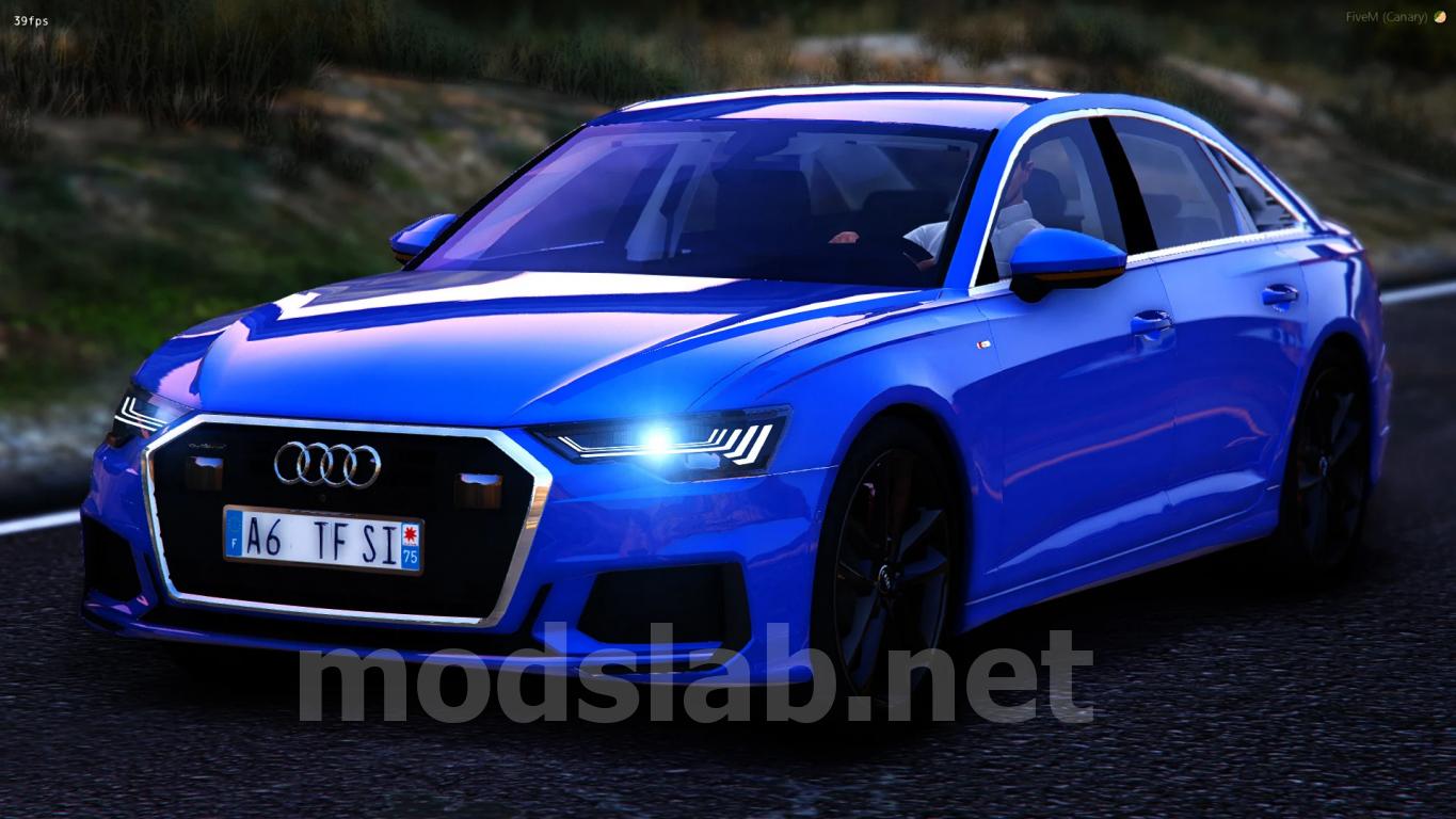 Скачать Audi A6 55 TFSI [Add-On / FiveM Ready] для GTA 5