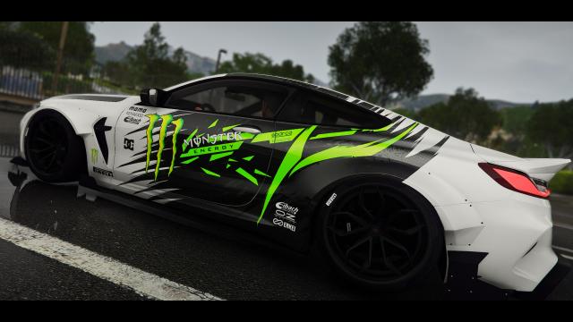 Multicolor Monster Energy Livery for BMW M8 Competition MANSAUG
