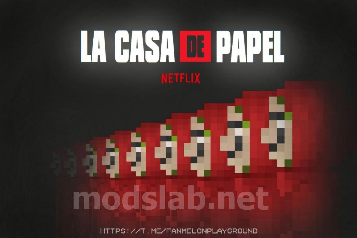 Скачать NPCs from La Casa de Papel для Melon Playground