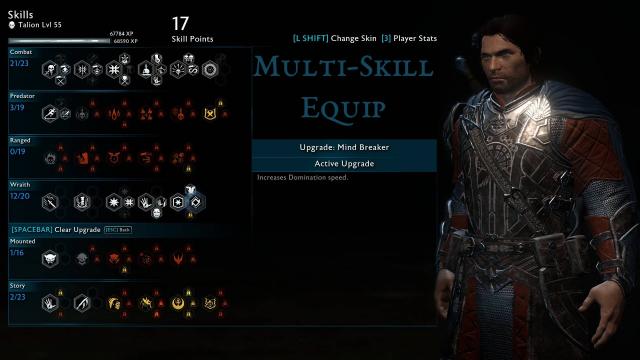 Multi-Skill Equip for Middle Earth: Shadow Of War