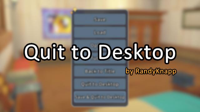 Quit to Desktop for My Time at Sandrock