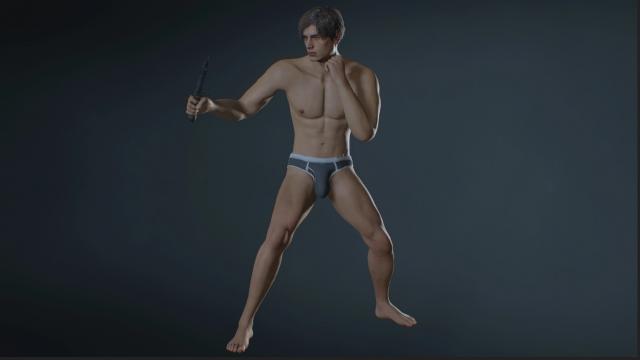 Leon Wears Underwear for Resident Evil 2