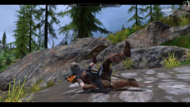 Large Stagger Animation for Skyrim SE-AE