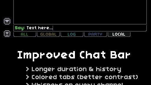 Improved Chatbar for Starbound