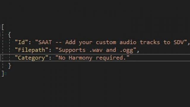 SAAT - Audio API and Toolkit for Stardew Valley