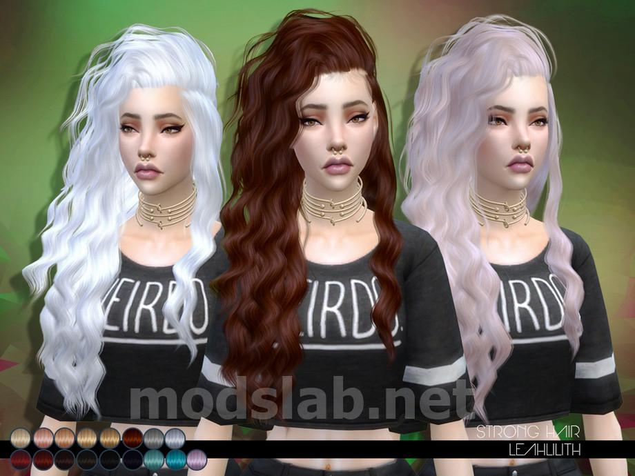 Download LeahLillith Strong Hair for The Sims 4