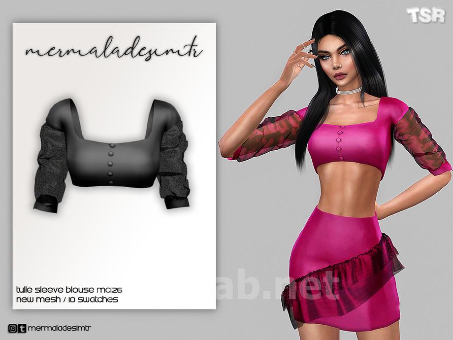 The Sims Resource - Tulle Bralette