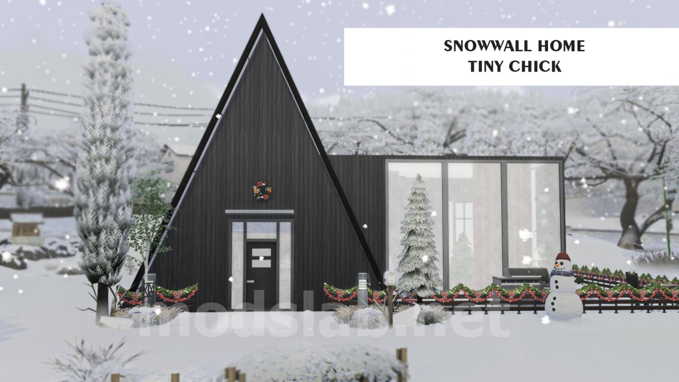 Скачать Snowwall Home для The Sims 4