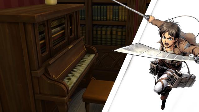 Attack on Titan songs on piano for The Sims 4