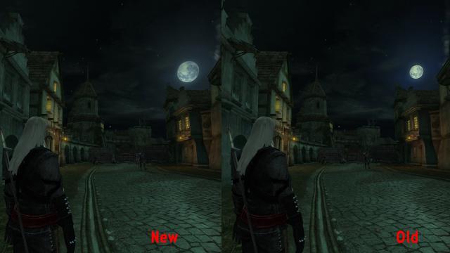HD   Realistic Moon HD for The Witcher