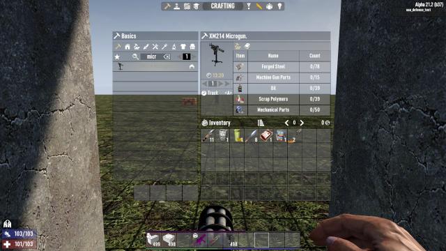 Mounted Minigun для 7 Days to Die