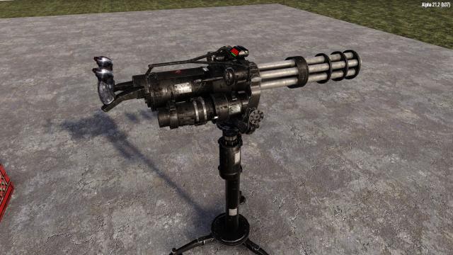 Mounted Minigun для 7 Days to Die