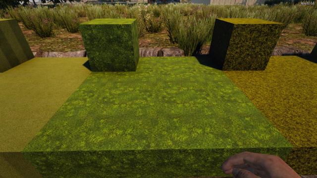 Блоки травы / Grass Blocks (A19) для 7 Days to Die