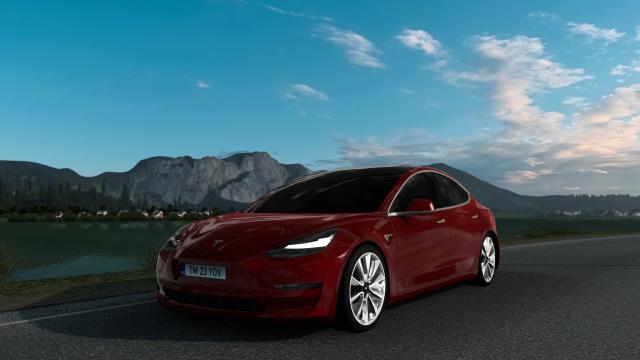 Tesla Model 3 2021 для American Truck Simulator