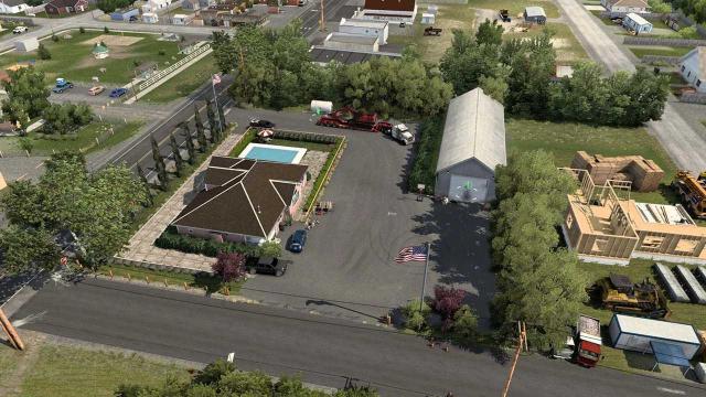 Rock River Yard для American Truck Simulator