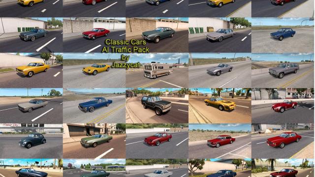 Classic Cars AI Traffic Pack для American Truck Simulator