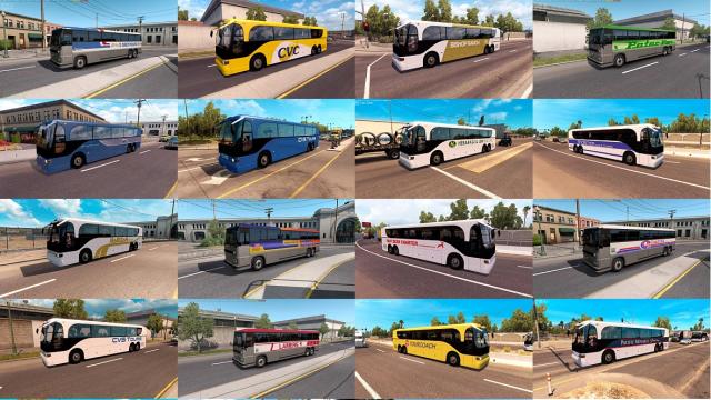 Bus Traffic Pack для American Truck Simulator