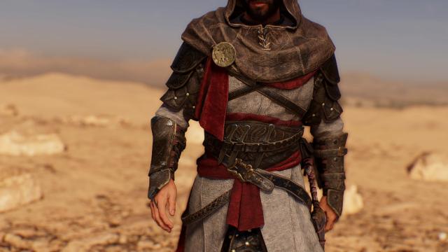 Basim Valhalla Costume Matching Red cloth for Assassin's Creed Mirage