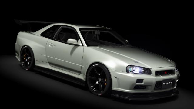 Nissan Skyline R34 GT-R V-SPEC II NÜR WIDEBODY for Assetto Corsa