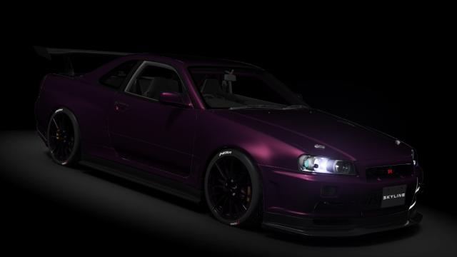 Nissan Skyline R34 GT-R V-SPEC II NÜR WIDEBODY for Assetto Corsa