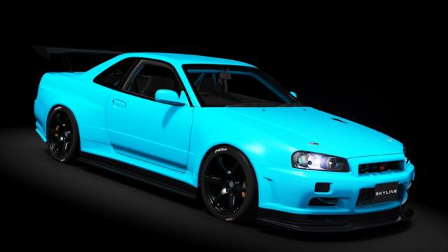 Nissan Skyline R34 GT-R V-SPEC II NÜR WIDEBODY for Assetto Corsa