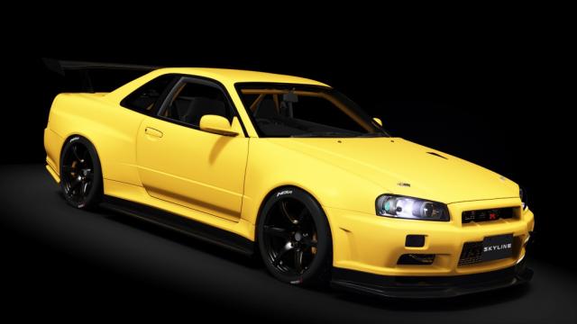 Nissan Skyline R34 GT-R V-SPEC II NÜR WIDEBODY for Assetto Corsa