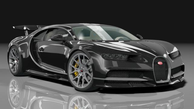 Bugatti Chiron Black Track Edition для Assetto Corsa