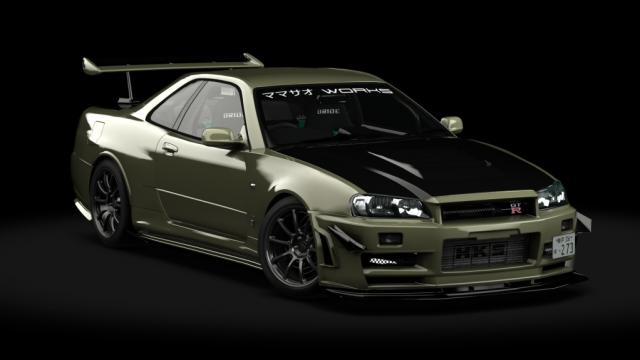 Nissan Skyline Gt-r Bnr34 Mamasao Works for Assetto Corsa