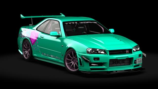 Nissan Skyline Gt-r Bnr34 Mamasao Works for Assetto Corsa