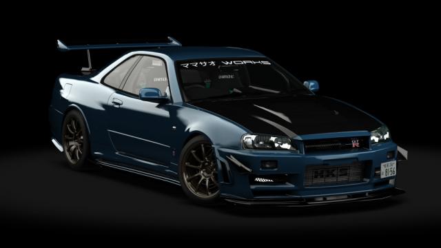 Nissan Skyline Gt-r Bnr34 Mamasao Works for Assetto Corsa