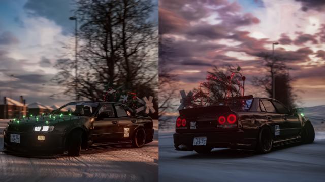 Nissan Skyline ER34 Type-R J-Side Tayboost Christmas!