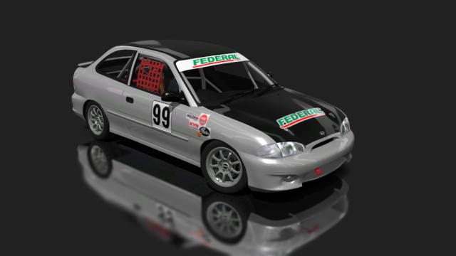 Hyundai Excel X3 Series Race Car for Assetto Corsa