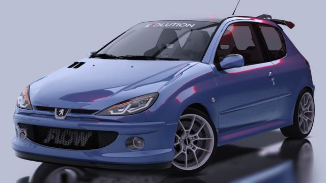 Peugeot 206 RC Street 1.0 for Assetto Corsa