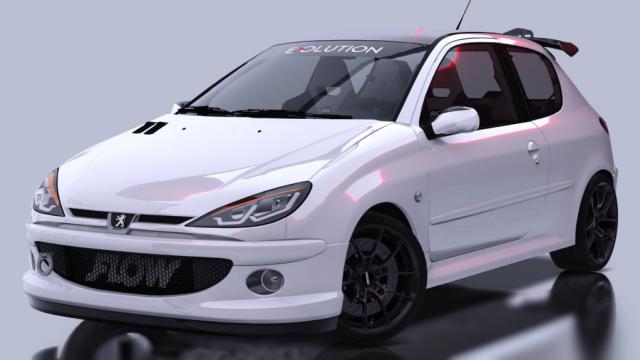 Peugeot 206 RC Street 1.0 for Assetto Corsa