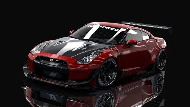 Nissan GT-R R35 Rocket Bunny | Redd Tuned для Assetto Corsa