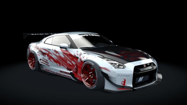 Nissan GT-R R35 Rocket Bunny | Redd Tuned для Assetto Corsa