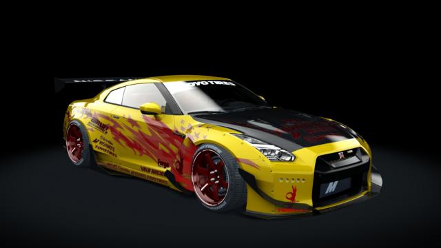 Nissan GT-R R35 Rocket Bunny | Redd Tuned для Assetto Corsa