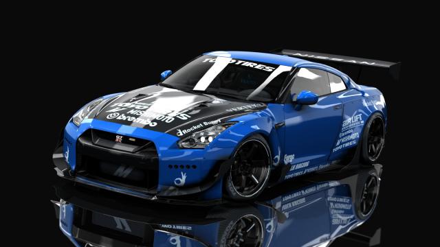 Nissan GT-R R35 Rocket Bunny | Redd Tuned для Assetto Corsa