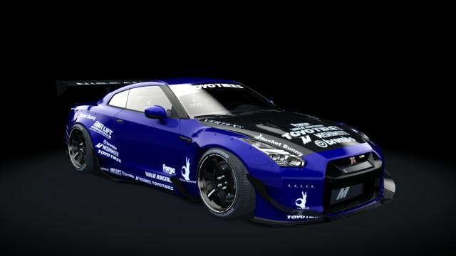 Nissan GT-R R35 Rocket Bunny | Redd Tuned для Assetto Corsa