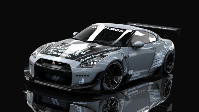 Nissan GT-R R35 Rocket Bunny | Redd Tuned для Assetto Corsa