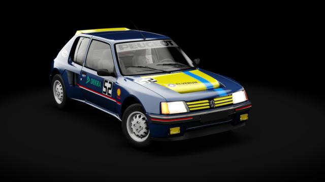 Peugeot 205 Turbo 16 for Assetto Corsa