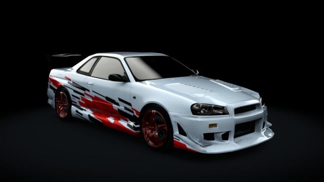 Nissan C-West N1 II Skyline GT-R R34 для Assetto Corsa