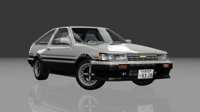 Touge Workshhop Toyota Corolla Levin GT-Apex Zenki Hatchback Night for Assetto Corsa