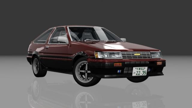 Touge Workshhop Toyota Corolla Levin GT-Apex Zenki Hatchback Night for Assetto Corsa