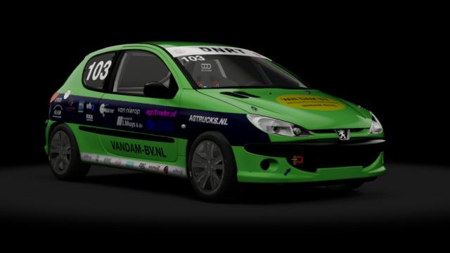 Peugeot 206 GTi Cup for Assetto Corsa