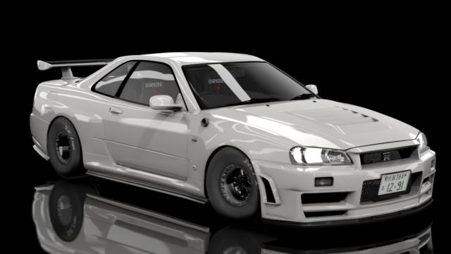 Nissan Skyline GTR R34 V-Spec Drag - Tinko Built - MkElite High Boost Tuned 6 Sec for Assetto Corsa