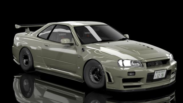 Nissan Skyline GTR R34 V-Spec Drag - Tinko Built - MkElite High Boost Tuned 6 Sec for Assetto Corsa